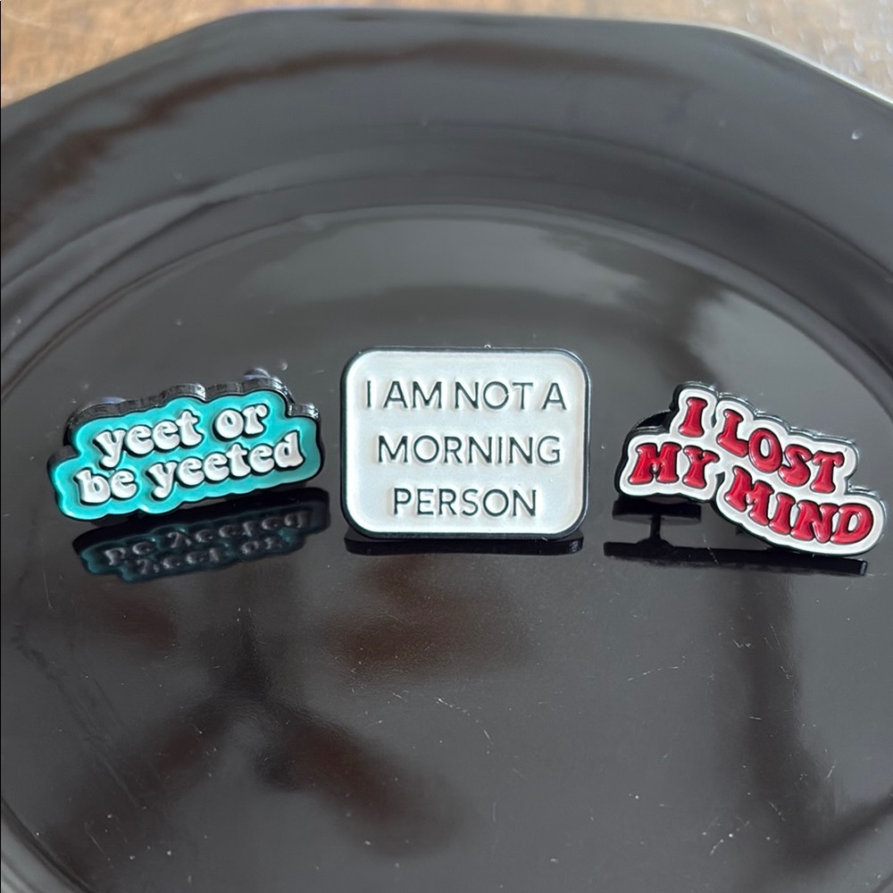 🆕 Bundle of 3: Fun Enamel Pins